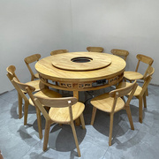 饭店桌椅实木正方形家用仿古明清八仙桌，面馆圆桌四方方桌中式餐桌