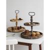 创意欧式甜品架森系双层三层，蛋糕盘木质甜品台装饰托盘展示架道具