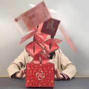 红包弹跳盒子新年龙年惊喜礼物盒生日，满天飞爆炸空盒情人送女朋友