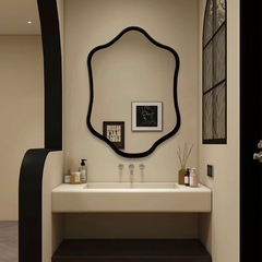 北欧异形浴室镜ins风创意镜子