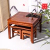 花梨木餐桌实木红木方桌，小户型茶桌明清茶桌阳台，休闲儿童学习桌