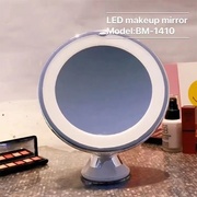 化妆镜带灯led补光灯十倍放大电池吸盘折叠网红美妆镜子跨境
