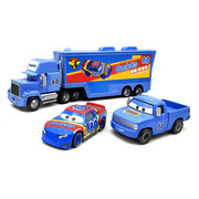汽车总动员玩具车合金车模货柜拖车金属80号赛车工程运输车组合