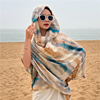 民族风夏季防晒沙漠旅游披肩海边沙滩丝巾薄款度假围巾披肩百搭女