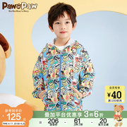 PawinPaw卡通小熊童装夏季男童满印时尚外套舒适