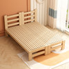 实木床1.5米松木，双人床经济型现代简约1.8米出租房，简易单人床1.2m