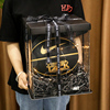 ins装篮球的礼盒包装盒透明大号超大正方形生日礼物盒空盒子