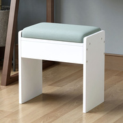 化妆凳美式梳妆台凳子欧式实木无靠背椅子卧室现代简约书桌用登小