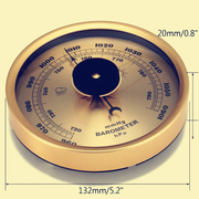 可嵌入式三合一气压计，温湿度计晴雨表家庭气象站，精制品气压测量仪