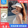 upf50+防晒帽女2023夏季大帽檐，防紫外线空顶防太阳帽子遮阳帽