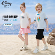 元气珠珠迪士尼儿童短袖套装夏印花薄款两件套YYT24L040/41