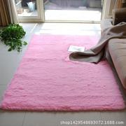 加厚水洗长毛丝毛PV绒地毯客厅卧室瑜伽地垫床边满铺