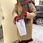 630拼色格子披肩 女冬季百搭韩版时尚长款保暖仿羊绒围巾女法式