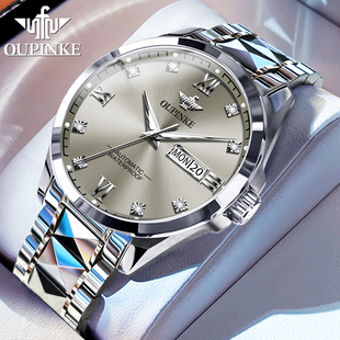 瑞士欧品客品牌男士手表男式进口机芯男款纯机械表