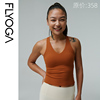 FLYOGA飞蓝2024瑜伽服带胸垫中高强度长款运动背心女31206