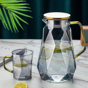 家用冷水壶玻璃凉水瓶耐热耐高温大容量扎壶晾白开水杯套装泡茶壶