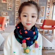 日本儿童围巾春秋薄款宝宝围脖冬季女童，可爱男童婴儿保暖三角巾
