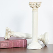 创意欧式罗马柱橱窗软，装饰品客厅摆件，摄影道具复古家居树脂摆设