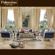 欧式沙发123组合美式全实木客厅，家具简欧法式小户型沙发整装
