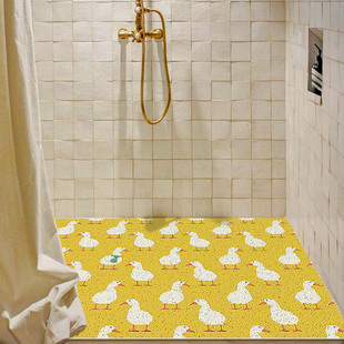 卡通可爱鸭子淋浴房防滑垫卫生间高排水脚踏垫洗澡浴室防摔地面垫