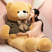 熊公仔(熊公仔)睡觉布娃娃，女生日礼物抱抱熊毛绒玩具，泰迪熊猫玩偶大号超大