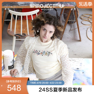 PROJECT UMOUSSY 2024夏季甜辣LOGO短袖T恤010HS590-0511