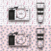 漫步驴适用于相机贴纸镜头DIY贴膜无痕彩贴装饰A4贴膜3M色卡1
