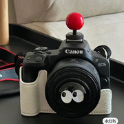 佳能相机r50镜头盖热靴盖m50小红球配件200d二代小痰盂50mm定焦