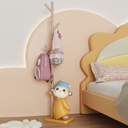 创意卡通猫咪落地衣帽架儿童卧室房间简易衣架客厅门口立式挂衣架