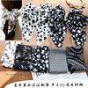 韩版黑白系列小香风雪纺飘带布带手工发夹材料diy发卡蝴蝶结配件