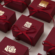 定制烫金婚礼糖盒空盒喜糖盒子，专用结婚欧式喜糖盒2023年网红