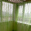 田园风格窗纱成品绿色柳叶纱帘客厅卧室阳台落地窗全遮光窗帘