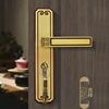 新中式门锁室内全铜卧室锁，静音家用仿古中式木门纯铜房门锁