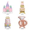 网红梦幻公主城堡蛋糕铝膜气球成人儿童生日派对场景布置装饰