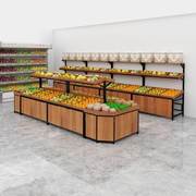 超市水果货架展示架水果架子水果店商用蔬菜货架水果架子创意多层