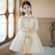 花童婚礼小女孩礼服钢琴演奏蓬蓬公主裙子女童轻奢小众高端演出服