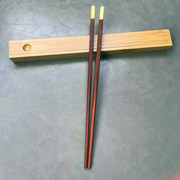 高档铜头红檀木筷子单人，装一双带木，盒子创意便携木质餐具精致中式