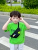韩版儿童胸包男童百搭出游斜挎腰包小孩子户外休闲帆布包包男孩子