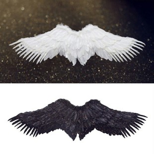 lolita天使羽毛翅膀白色燕型恶魔，背饰手作道具，cos表演装扮
