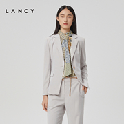lancy朗姿2022秋季女士，西装外套宽松高级通勤职业ol西服女