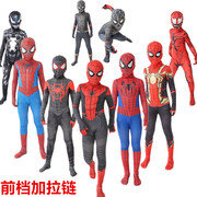迈尔斯钢铁蜘蛛侠紧身衣服，六一儿童服装，男童远征英雄无归cosplay