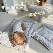 狗垫子比熊宠物睡垫猫咪，笼垫四季通用可机洗地垫中小型狗窝垫