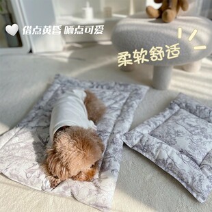狗垫子比熊宠物睡垫，猫咪笼垫四季通用可机洗地垫中小型狗窝垫