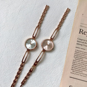 小众设计手镯式金属链手表简约清新小表盘甜美少女学院风文艺气质