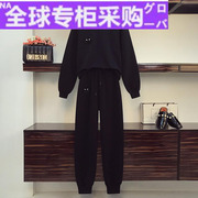 日本HK大码女装2020秋冬显瘦加绒运动套装胖妹妹洋气休闲卫衣