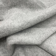 秋冬季单面羊绒面料厚款保暖浅灰色羊绒羊毛大衣厚外套布料定制