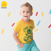 断码黄色小鸭男童t恤夏装男宝宝纯棉短袖，1-2岁儿童打底衫上衣