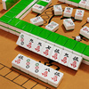 麻将牌家用手搓麻雀，大号四川玉石，高颜值红中带盒中号108张