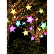 发光五角星灯户外防水草坪，装饰灯圣诞，道具网红商场舞台手持星星灯