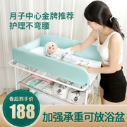 尿布台婴儿护理台新生儿宝宝换尿布台按摩抚触洗澡台多功能可折叠